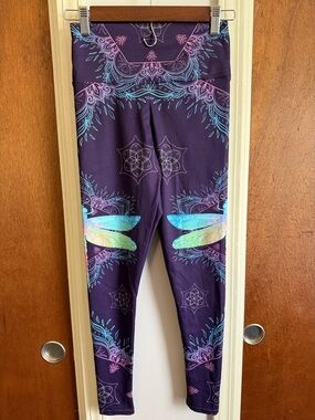 Purple Dragonfly Leggings